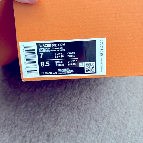 NIKE BLAZER MID PRM (white/vachetta/tan-black) - Picture 6 of 6